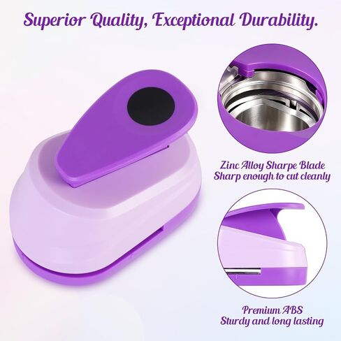 Circle Punch 1 Inch Diameter, Portable Large Hole Punch, 1 Inch Hole Punch, Effortless Circle Punches for Paper Crafts, Cardstock, Scrapbook, Festival Cards, DIY Arts in Saudi Arabia