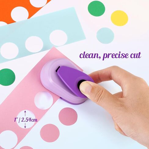 Circle Punch 1 Inch Diameter, Portable Large Hole Punch, 1 Inch Hole Punch, Effortless Circle Punches for Paper Crafts, Cardstock, Scrapbook, Festival Cards, DIY Arts in Saudi Arabia