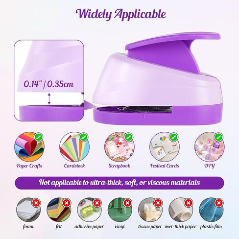 Circle Punch 1 Inch Diameter, Portable Large Hole Punch, 1 Inch Hole Punch, Effortless Circle Punches for Paper Crafts, Cardstock, Scrapbook, Festival Cards, DIY Arts in Saudi Arabia