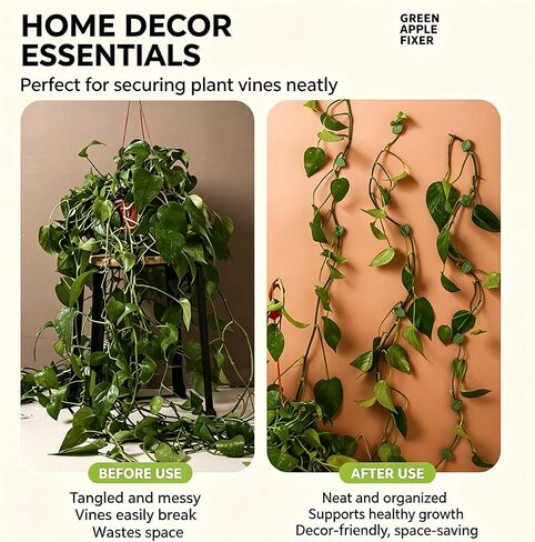 30-Pack Leaf-Shaped Plant Climbing Clips, Self-Adhesive Vine Holders in Kuwait