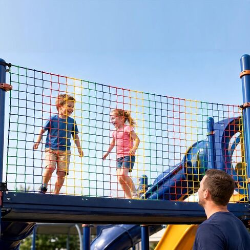 Safety Net for Kids, Balcony Safety Netting for Railings, Baseball Backstop Net, Child Protection Net for Balcony Stair Playground Pet Safety 3.3X6.6FT in Kuwait