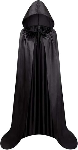 Colorful House Unisex Full Length Hooded Cape Christmas Halloween Costume Cloak/1PC (Silver,67") in Kuwait