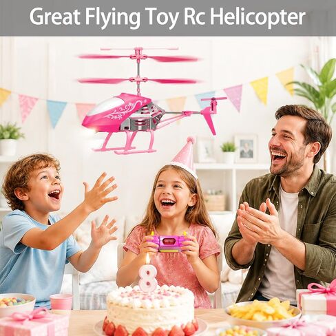 Remote Control Helicopter, Pink Rc Helicopter Toys for Kids Girls Ages 8+ in Saudi Arabia