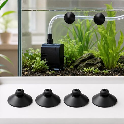 24PCS Black Suction Cups for Aquarium, 28mm Rubber Fish Tank Suction Cups in Kuwait
