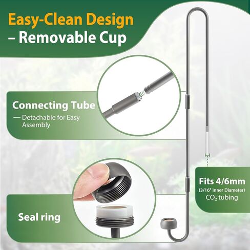 DIY Stainless Steel CO2 Difusser Atomizer, Adjustable Length (20-35 cm) in Kuwait