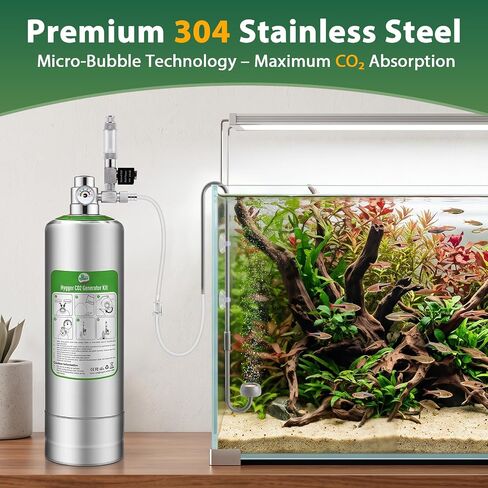 DIY Stainless Steel CO2 Difusser Atomizer, Adjustable Length (20-35 cm) in Kuwait