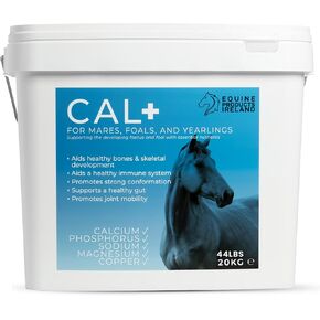 – Cal+ – Calcium & Mineral Horse Supplements for Mares, Foals & Yearlings, Supports Bone Strength, Immune System & Skeletal Horse Feed Development – 10 kg (22 lbs) in Kuwait