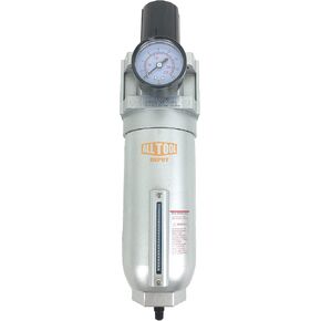 3/4" NPT HEAVY DUTY Compressed Air In Line Filter Regulator Combo Piggyback, Metal Bowl, 5 Micron Element, Adjustable From 7 to 175 PSI (AUTO DRAIN) in Kuwait