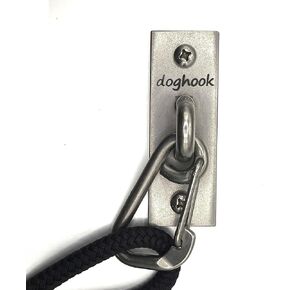 Canine Hitch- Secure Dog Leash Parking Indoor- Outdoor Wall Hook with Clip - Tie Out Stainless Steel - Practical Lead Management for Home & Business in Kuwait
