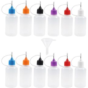 10 PCS 1 OZ Precision Needle Tip Glue Bottles, Multicolor in Kuwait