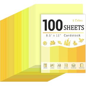 100 Sheets Colored Cardstock 8.5x11, 5 Assorted Sage Green Cardstock in Kuwait
