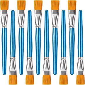 40 Pcs Flat Paint Brushes,1 Inch Craft Paint Brushes, Large Acrylic Paint Brush for Watercolor, Oil Painting, Acrylic,Big Paint Brush for Oil Paint and Body Painting Crafts, Rock Painting in Kuwait