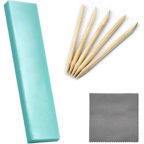 Watch Cleaning Putty Kit with Watchmaking Cleaning Putty Watch Cleaner Clay, Willow Sticks and 18CM Cleaning Cloth, for Wristwatch Wheel Pivot and Repair Tool in Saudi Arabia