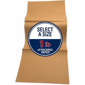 Cranium Press Select a Size Kraft Packing Paper - 14.75" x 350' feet (Perforated Every 11") - Shipping Supplies, Box Filler, Moving & Wrapping Paper - Made in USA in Kuwait