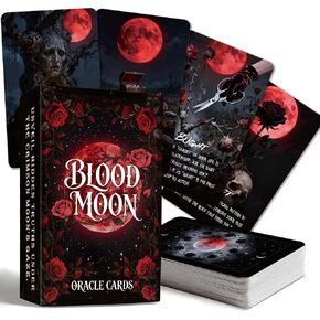 MISS FIRE Blood Moon Oracle Cards: 55-Card Deck for Rituals & Divination | Harness Lunar Eclipse Energy for Shadow Work, Powerful Magic & Profound Insight, Premium Ritual Tool in Kuwait