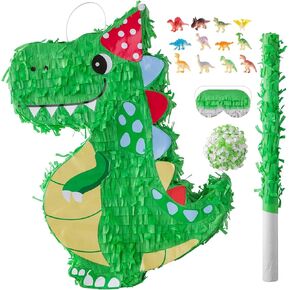 VinTS Dinosaur Piñata, Dino Piñata with Blindfold Bat for Party,Green in Kuwait