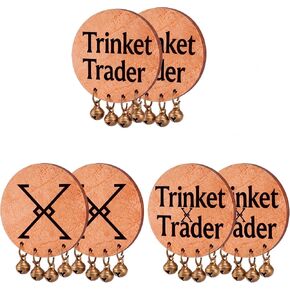 Sosation 6 Pcs Halloween Renaissance Theme Wooden Pin Trinket Trader Badges in Kuwait