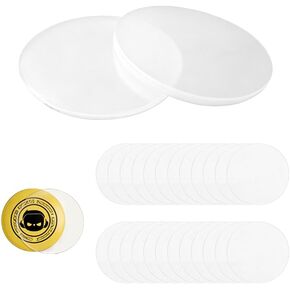 200 Pcs Clear Badge Film, 2.25 Inch PET Circle Mylars, Button Pin Maker Supplies Transparent Protective Cover for Badge Maker Machine, DIY Arts Crafts Badge Buttons Parts in Kuwait