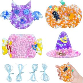 4 Pack Picky Pads, Skin Picking Fidget Toys, Picking Fidget Pads, DIY Bracelet Stocking Stuffers, Skin Picking Pad for ADHD, Relax Gift for Xmas Halloween Birthday Party (6CM/ 2.93“) in Kuwait