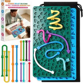 2 Pack Sensory Activity Board, Silicone Fidget Toy for Calming, Stress in Kuwait