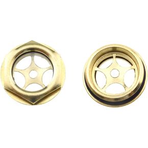 Hahiyo Level Gauge Compressor Sight Glass G3/4inch Threaded Size Clear Male Oil Liquid Fitting No Leak Good Seal Thread Engage Well Firm for Driven Silver with Black Rubber Ring Brass 4pcs in Kuwait