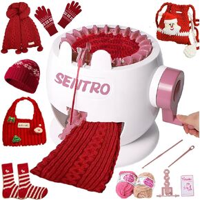 PKHOUHYI Sentro 22 Knitting Machine, Sentro 22 Needles Knitting Machine Automatic Circular Weaving Spinning Knitting Loom Machine Kit for Adults and Beginners for Kintting Toys/Scarf/Hats/Sweater in Kuwait