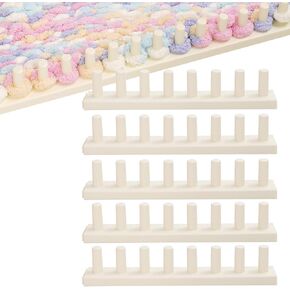 Chunky Blanket Loom Kit, 72in Adjustable 5-Section Loom for Blankets(Ivory) in Kuwait