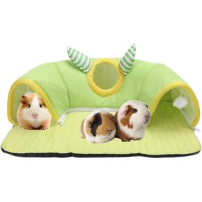 Guinea Pig Hideout & Tunnel Set, Washable Bed for Small Animals in Kuwait