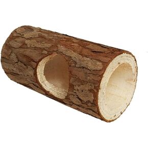 Wood Log Tunnel for Hamsters, Hideout Tube Toy for Pet Rat in Kuwait