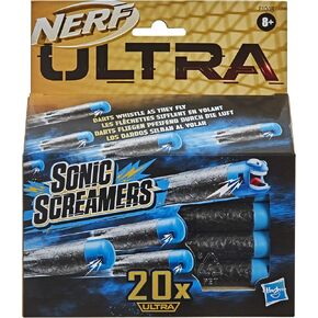 Nerf Ultra Sonic Screamers 20-Dart Refill Pack - Darts Whistle Through the Air - Compatible Only with Nerf Ultra Blasters in Kuwait
