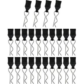 24pcs 1mm Universal Remote Control Body Clips with Pull Tabs, Compatible with All 1/14 1/16 1/18 Scale SCX24 ruck Buggy Shell Replacement Parts in Kuwait