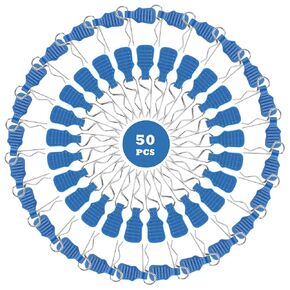 50 Pieces 1mm Universal RC Body Clips with Pull Tabs Car Clips RTR Clip Pins H165 Spare Parts for 1:14 1:16 1:18 Scale Redcat HPI Himoto HSP Exceed RC Car SCX24 TRX4M Truck (Blue) in Kuwait