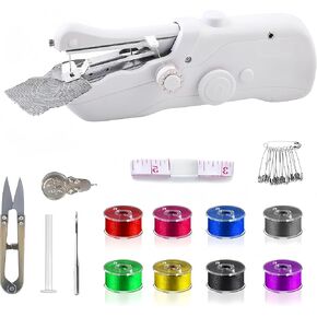 Handheld Sewing Machine, Mini Portable Electric Quick Sew Sewing Machine, Sewing Machines for Beginners, Easy To Use Suitable for Sewing Clothes, Fabrics, Curtains, Family Travel (Black) in Kuwait