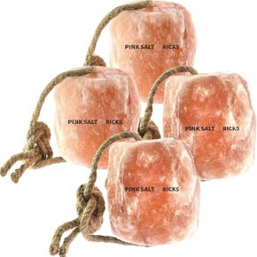 Himalayan Horse Salt Lick 4 Pack, 5 to 6 lbs Each Animal Salt Block on Rope for Deer, Goat, and Livestock in Kuwait