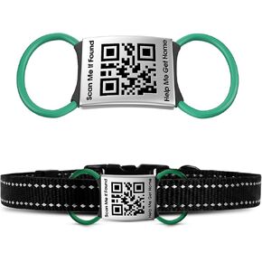 TechMark QR Code Dog Tags Personalized Ultra Durable Custom– Laser Engraved in Kuwait