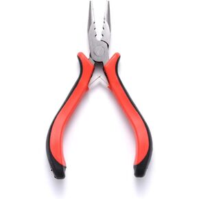 Pandahall 1Pcs Carbon Steel Crimper Pliers Crimping Tool Jewelry Wire for Crimp Beads Jewelry Making (Red) in Kuwait