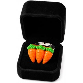 Fake 3 Carat Ring | 3 Karat Ring | Faux Diamond Rings | Prank Engagements Rings | Funny Promise-Rings | Joke Engagement Gifts | Gag Wedding Proposal | Fake Engagement Proposals | Black Ring Box Included | Adjustable Fit in Kuwait