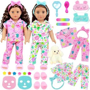 ZITA ELEMENT 18 Inch Girl Doll Clothes, Spa & Sleepover Party Accessories in Kuwait
