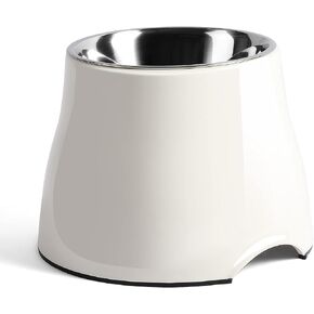yoken Elevated Dog Bowls,[Prevention of Vertebrae Disease][Super Non-Slip] Dog Bowl with Stainless Steel Bowl,High Capacity,for Medium/Small Size Dogs in Kuwait