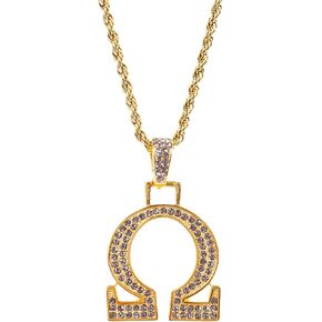BBGreek Omega Psi Phi Brother Paraphernalia - قلادة أوميجا وحبال سلسلة - بلورات نمساوية - بائع رسمي, pendant in Kuwait