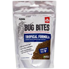 Fluval Bug Bites Tropical Fish Large Granules 4.4 oz, A6579, Brown in Kuwait