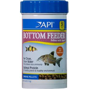 API BOTTOM FEEDER PELLETS WITH SQUID Fish Food 4.0-Ounce Container in Kuwait