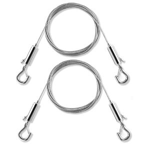 Stainless Steel Picture Hanging Wire, Heavy Duty 100lbs, 2PCS 6.6FT in Kuwait