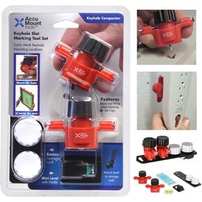 Picture Hanging Marking Tool No-measure Keyhole & Sawtooth Fastener Locator in Kuwait
