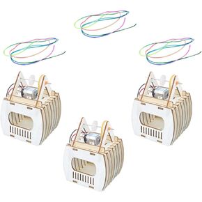 Boy Girl Sightseeing Cable Car Model Kit, 3 Sets Wood DIY Stem Project in Kuwait