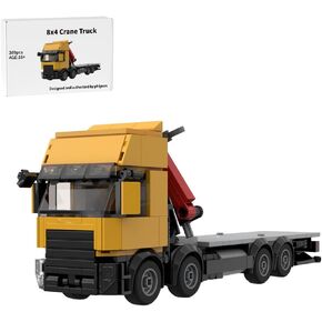8x4 Crane Truck Building Block ModelCity Freight Engineering Transport Vehicle in Kuwait