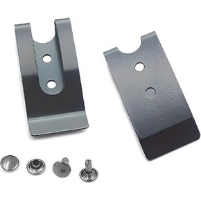 Metal 4 Sets Buckle, 54x25mm Holster Sheath Belt Clip Clasp Spring Hook Double Holes in Kuwait