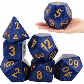 6 Pcs 4 Inch Jumbo Foam Polyhedral Dice Set for Games, Rainbow in Kuwait