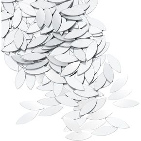 300Pcs Mini Leaf Shape Craft Mirrors Mosaic Tiles Self Adhesive in Kuwait