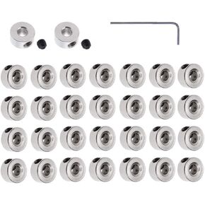 RUIAN Plane Landing Gear Wheel Stop 0.12"/3.1mm Wheel Collar for RC Airplane Model Aircraft, 30-Pack in Kuwait